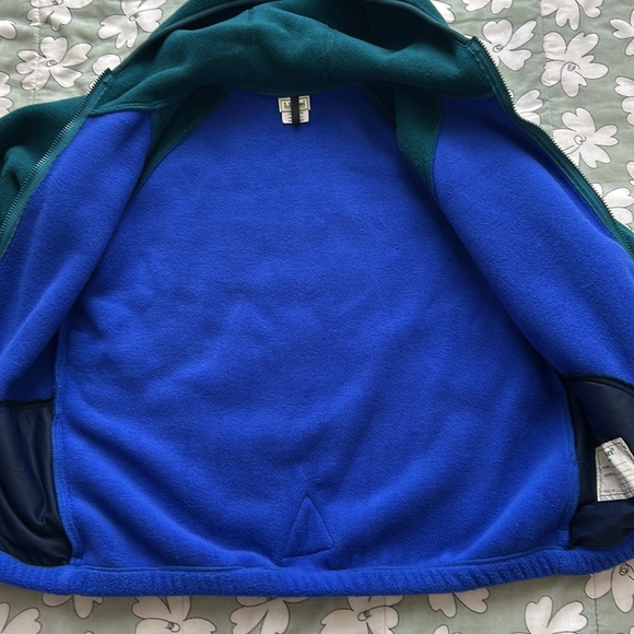 SOLD Vintage 90’s L.L.Bean Mountain Sherpa Fleece Jacket Reflective Kids XL - Picture 14 of 14